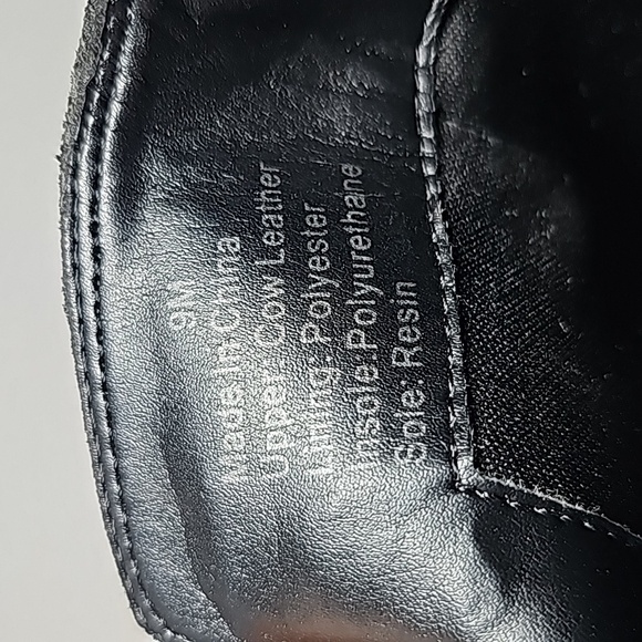 Gibson Latimer Rachel Bootie Ankle Boots Women’s Sz 9 Black Leather Stacked Heel - Picture 13 of 16